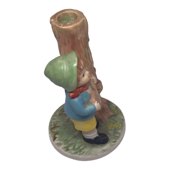 Vintage J.S.N.Y. Philippines Boy with Guitar Standing Next to Tree Figurine - Picture 4 of 5